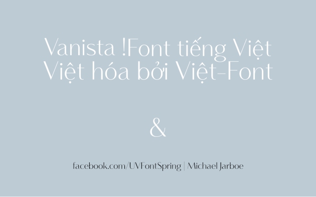 Vanitas Regular tiếng Việt